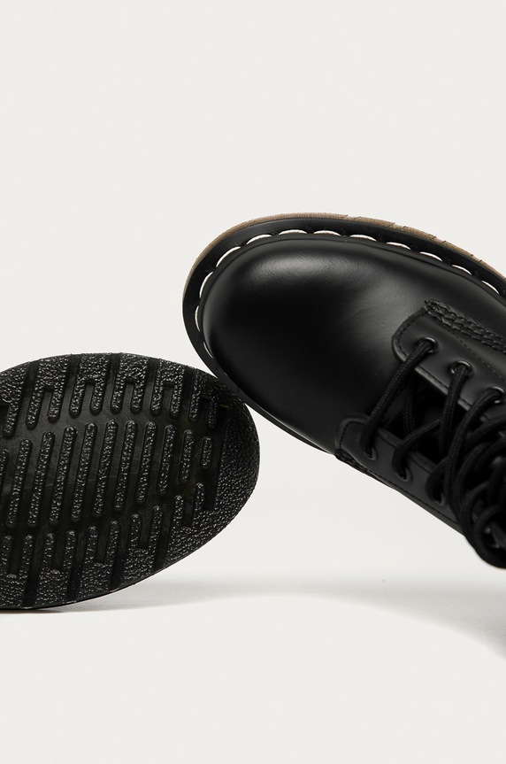 Dr. Martens - Workery skórzane Smooth czarny 24758001