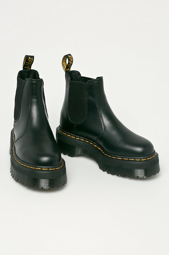 Dr. Martens - Sztyblety skórzane 2976 Quad DM24687001 czarny AW22