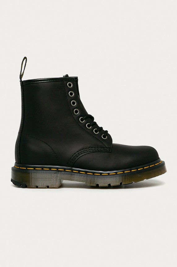 Dr. Martens - Workery skórzane 1460 płaski czarny 24039001.1460