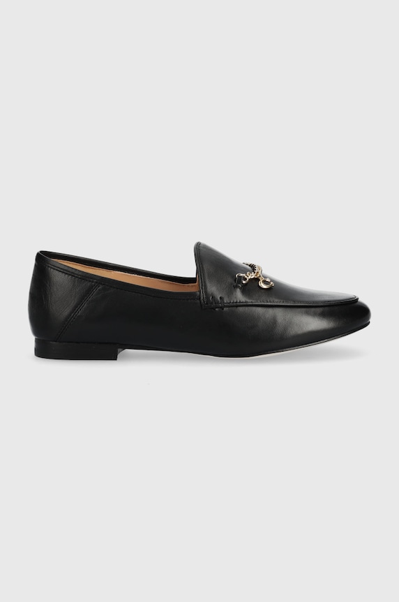 Kožené mokasíny Coach Cb989 Hanna Loafer přírodní kůže černá CB989.BLK