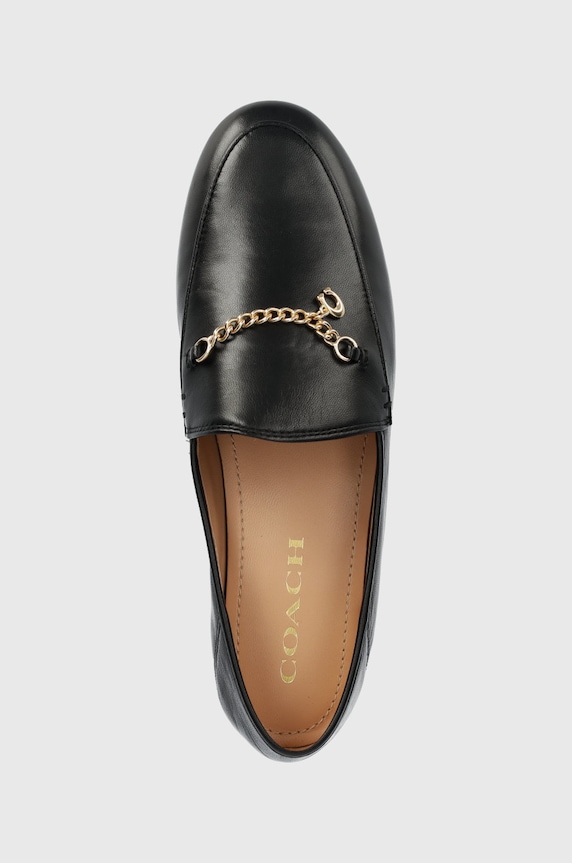 Kožené mokasíny Coach Cb989 Hanna Loafer černá CB989.BLK