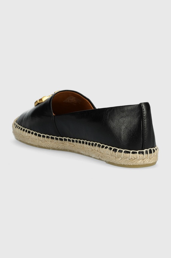 Обувки Кожени еспадрили Tory Burch Eleanor Espadrille 86567.006.N черен