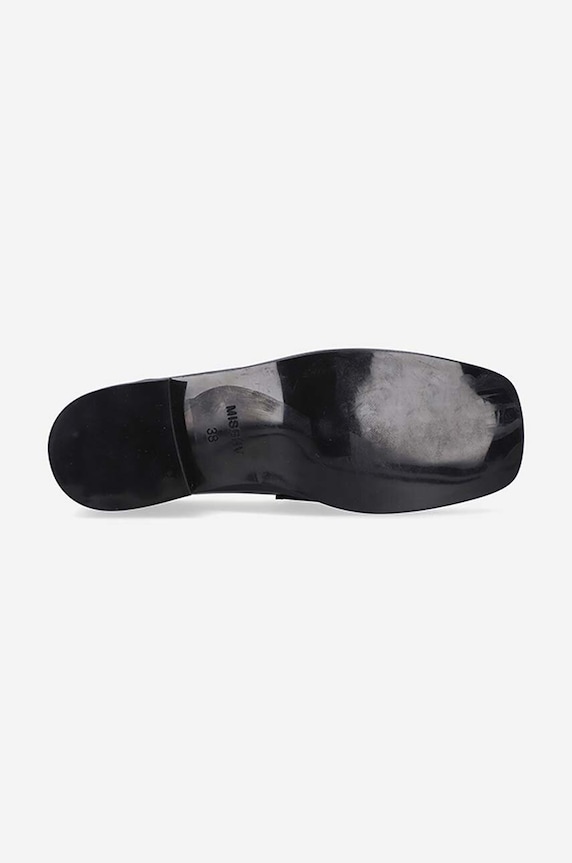 MISBHV mocassini in pelle The Brutalist 3021BW203 nero AW23