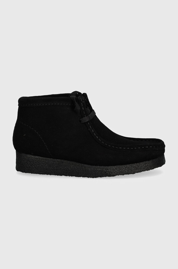 ClarksOriginals mocassini in camoscio Wallabee Boot 26155521 nero AA00
