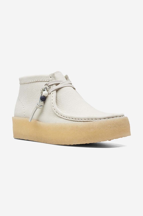 Clarks suede ankle boots WallabeeCup white 26168988