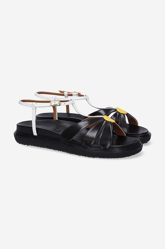Kožne sandale Marni FBMS013901.P3586.ZO131 crna