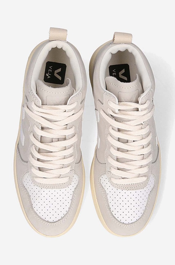 Δερμάτινα sneakers Veja V-15 Nubuck μπεζ VQ132815