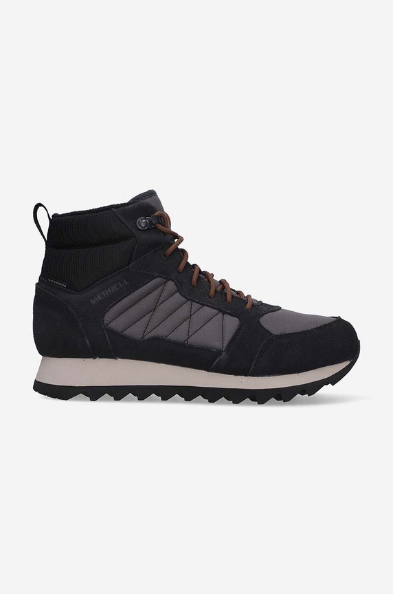 Merrell sneakers Alpine Sneaker Mid Waterproof 2 pelle scamosciata nero J004289