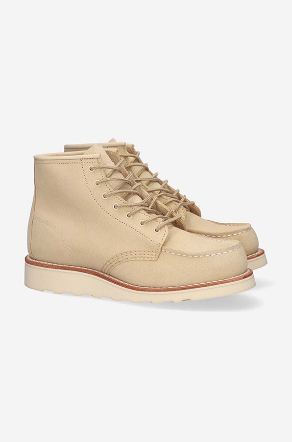 Red Wing stivali da motociclista in pelle 3328.Leather beige