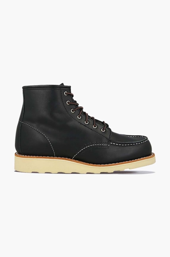 Red Wing leather ankle boots 6-inch Moc Toe 3373.Leather black AA00