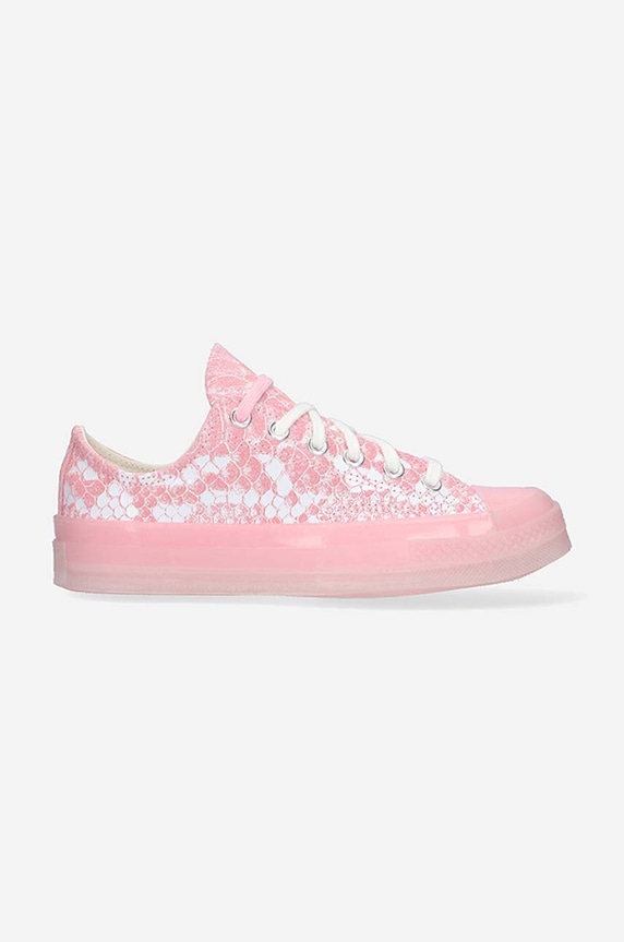 Converse suede plimsolls x Golf Wang Chuck flat pink 173189C