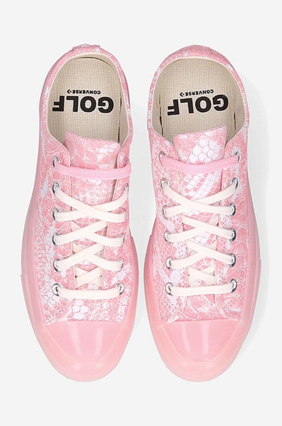 Converse suede plimsolls x Golf Wang Chuck pink 173189C