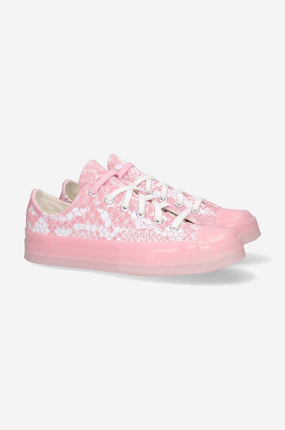 Converse suede plimsolls x Golf Wang Chuck 173189C pink