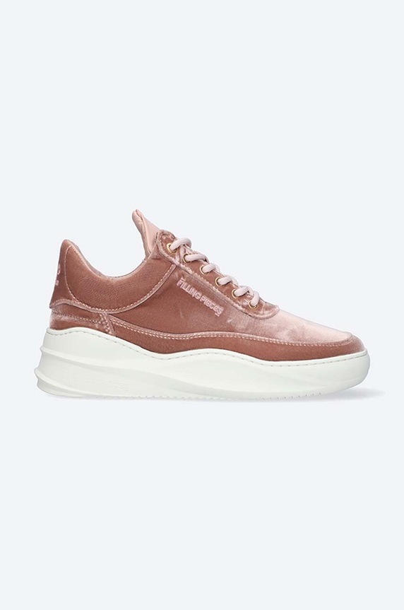 Filling Pieces sneakersy Low Top Sky Velvet tekstylny brązowy 51427611888