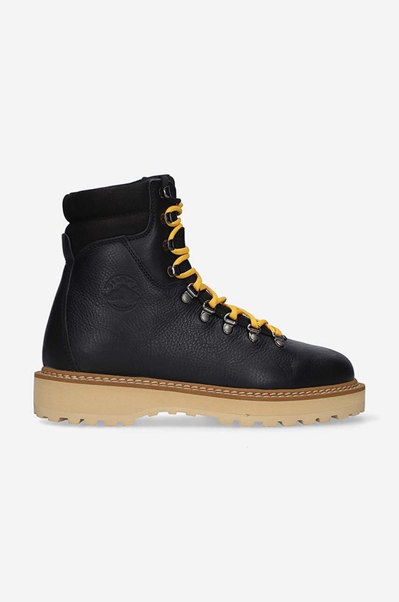Diemme leather biker boots Monfumo Due grain leather black DI2207MF04