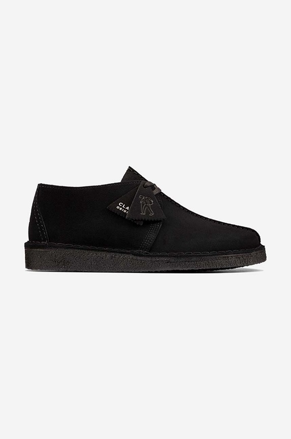 scarpe in camoscio flat nero 26165566