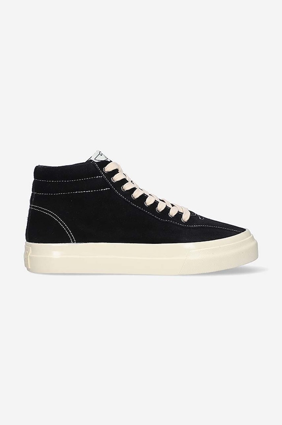Stepney Workers Club trampki zamszowe Varden Suede płaska czarny YB02015