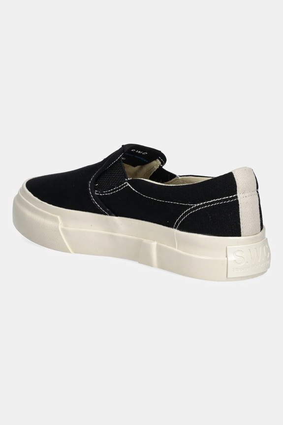 Shoes Stepney Workers Club plimsolls Lister Canvas YB03012 black