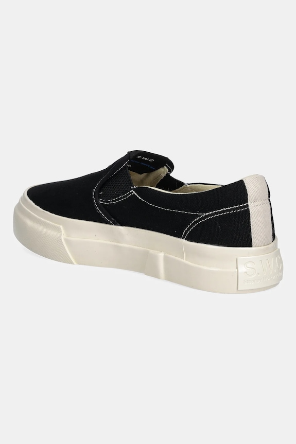 Shoes Stepney Workers Club plimsolls Lister Canvas YB03012 black