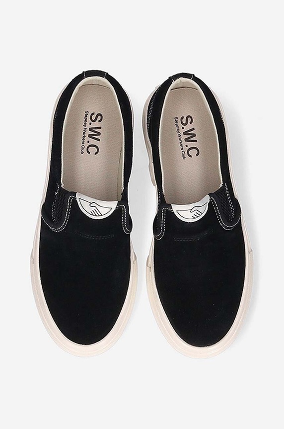 Semišové tenisky S.W.C Lister Suede čierna YB03015
