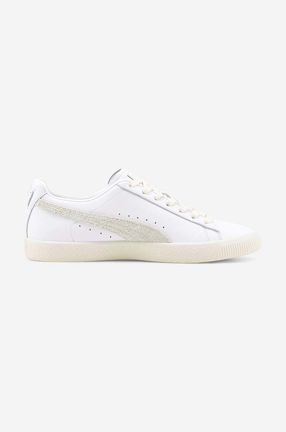 Puma sneakersy skórzane Clyde Base płaska biały 390091.01