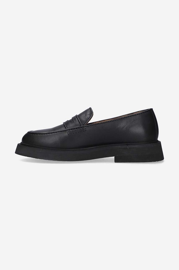 A.P.C. mokasyny skórzane PXBAA.F53276 czarny
