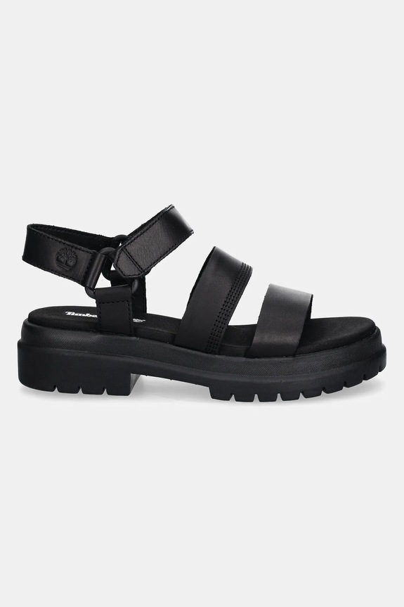 Kožne sandale Timberland London Vibe 3 A29MV crna AA00