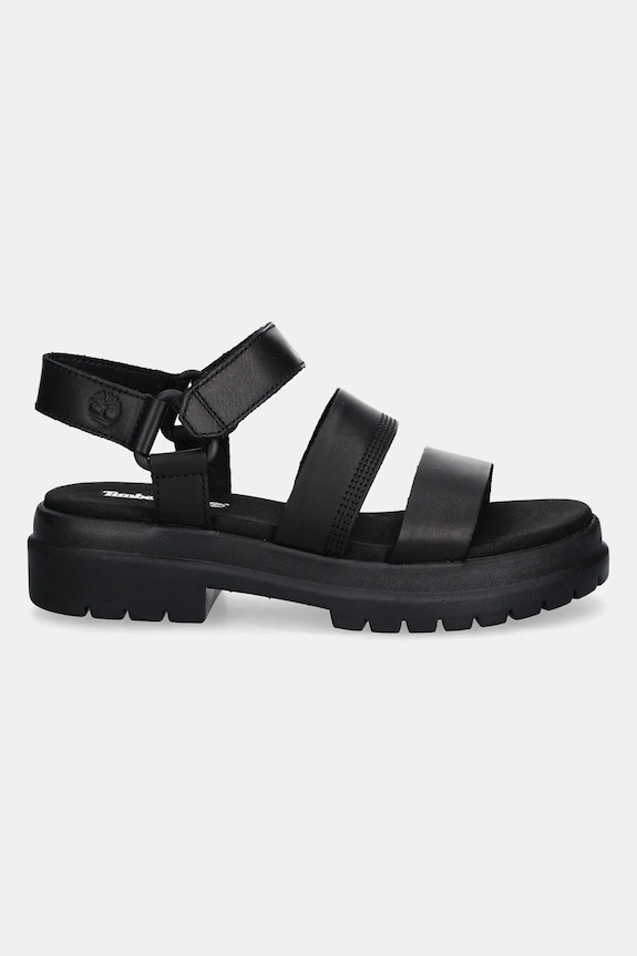 Kožne sandale Timberland London Vibe 3 A29MV crna AA00