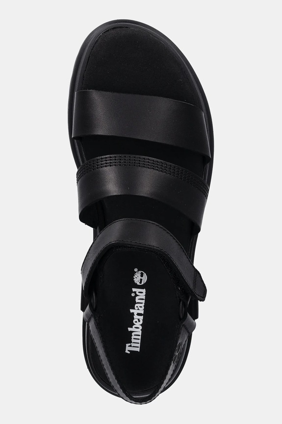 Kožne sandale Timberland London Vibe 3 crna A29MV