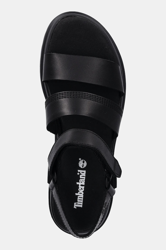 Kožne sandale Timberland London Vibe 3 crna A29MV