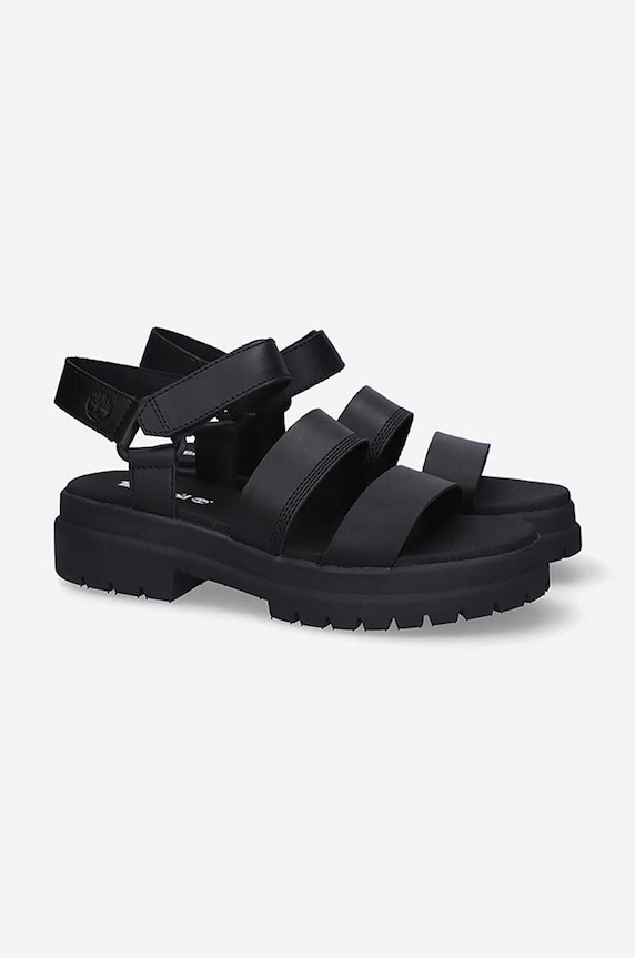 Kožne sandale Timberland London Vibe 3 A29MV crna