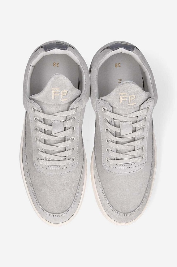Замшевые кроссовки Filling Pieces Low Top Suede 10122791878 серый AA00