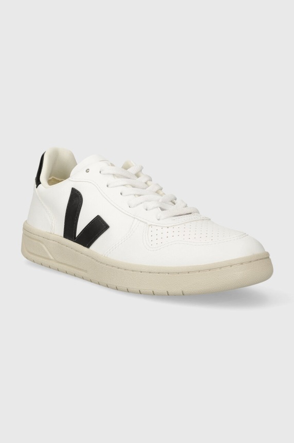 Veja sneakersy V-10 imitacja skóry licowej biały VX0702901A