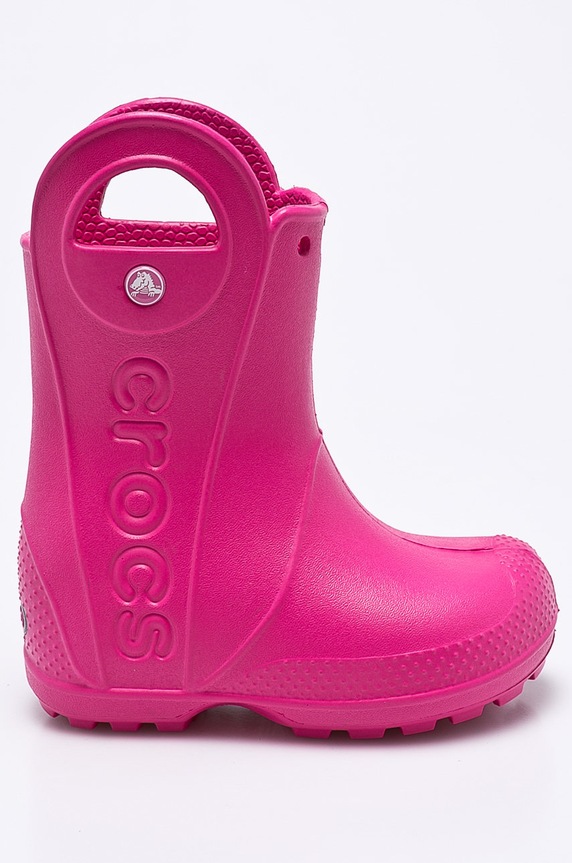 Crocs - Kalosze dziecięce różowy 12803.CANDY.PINK