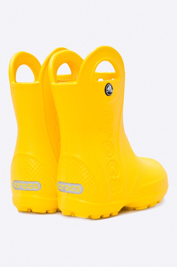 Crocs - Kalosze dziecięce Handle Rain żółty 12803.YELLOW