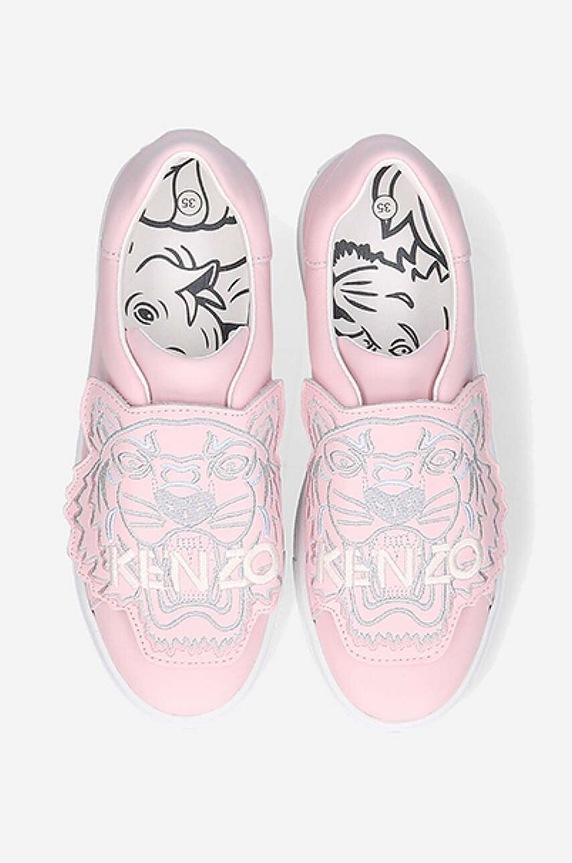 Παιδικά δερμάτινα sneakers Kenzo Kids K59039 K59039 ροζ