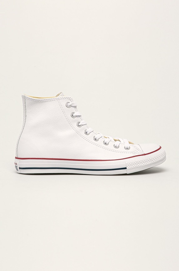 Converse teniși de piele jos alb C132169