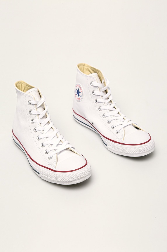 Converse teniși de piele C132169 alb AA00