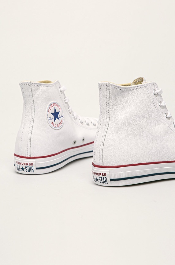 Încălțăminte Converse teniși de piele C132169 alb