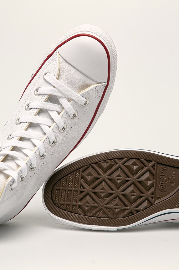 Converse teniși de piele alb C132169