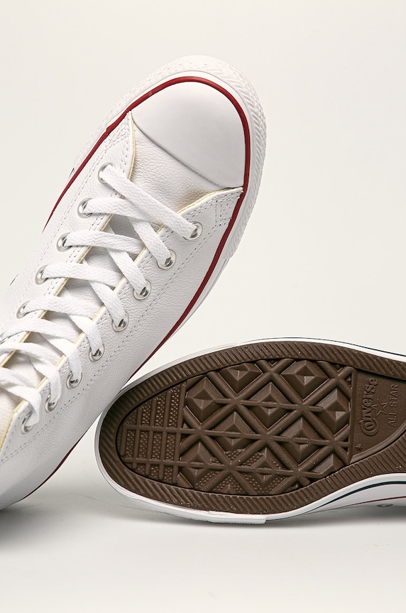 Converse teniși de piele alb C132169
