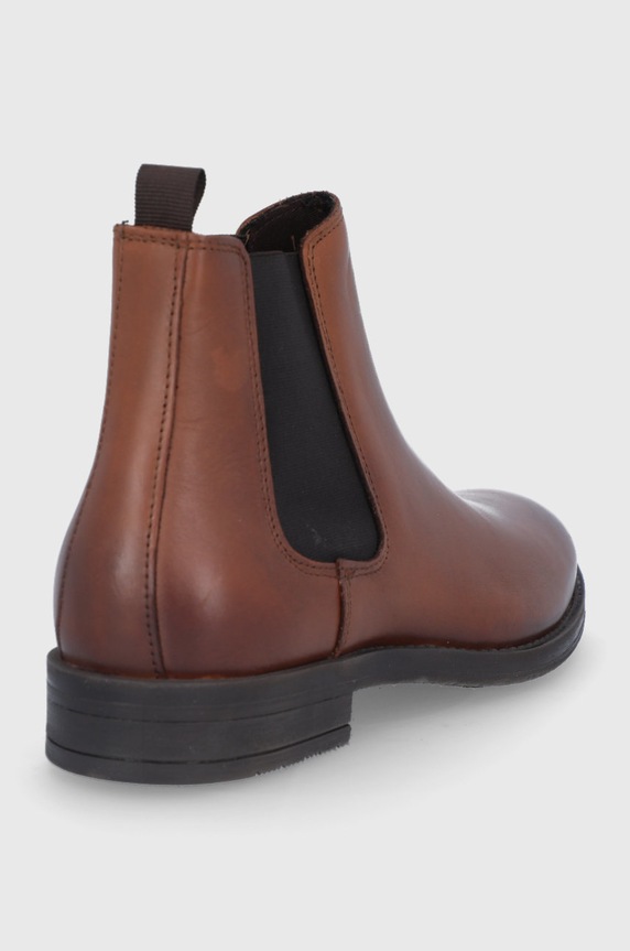 Obuća Kožne gležnjače Jack & Jones 12192758.Cognac smeđa