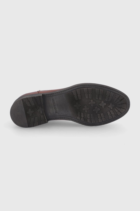 Kožne gležnjače Jack & Jones 12192758.Cognac smeđa