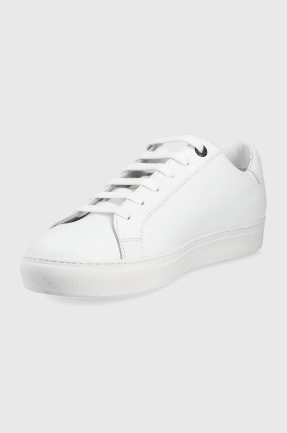 Obuwie Paul&Shark buty skórzane C0P8000.10.WHITE biały