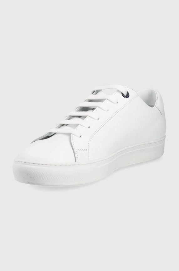 Obuwie Paul&Shark buty skórzane C0P8000.10.WHITE biały