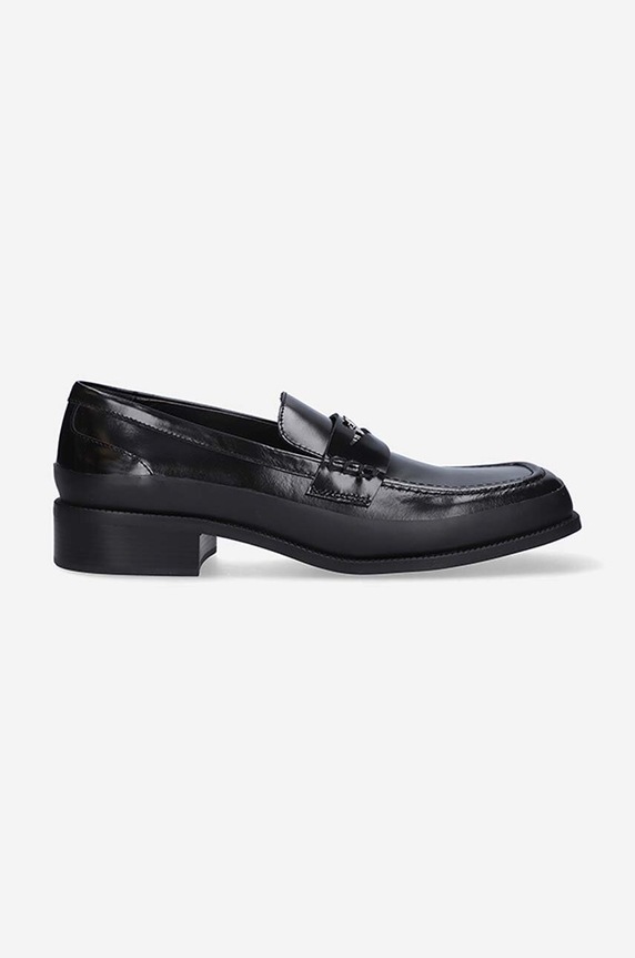 MISBHV leather loafers The Brutalist casual black 3021BM203