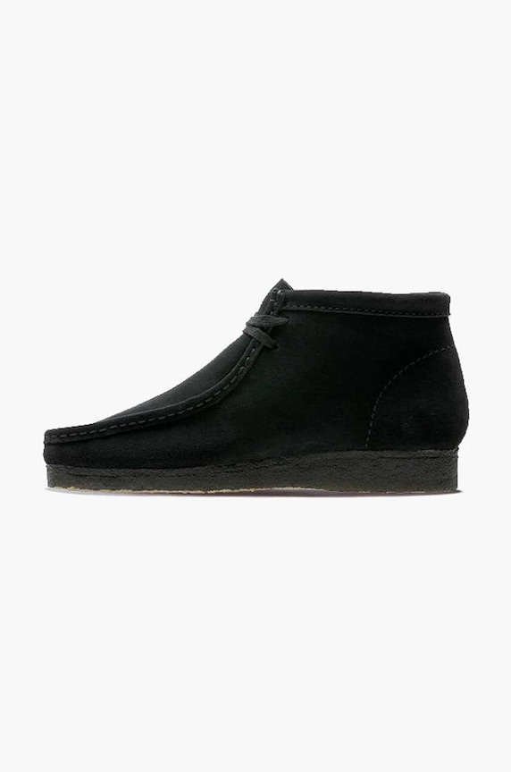 Взуття Замшеві туфлі Clarks Wallabee 26155517 чорний