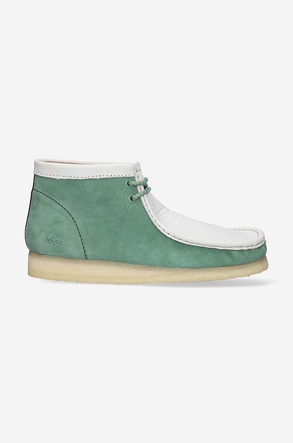 Clarks suede shoes Wallabee Boot suede green 26165078