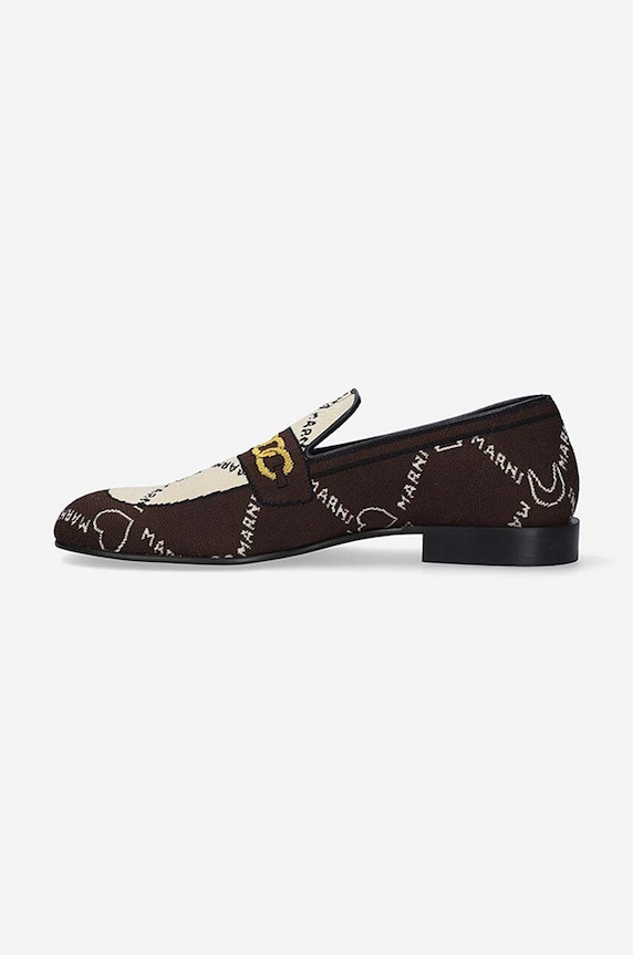 Obuwie Marni mokasyny Moccasin Shoe MOMR003802.P4601 brązowy