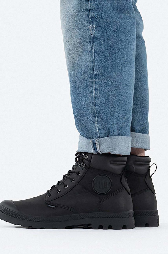 Παπούτσια Palladium Pampa Shield Wp+ Lth 76844.008.M μαύρο